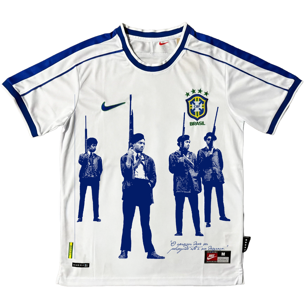 Camisa seleção brasileira 98 branca x Panteras Negras Vol.1