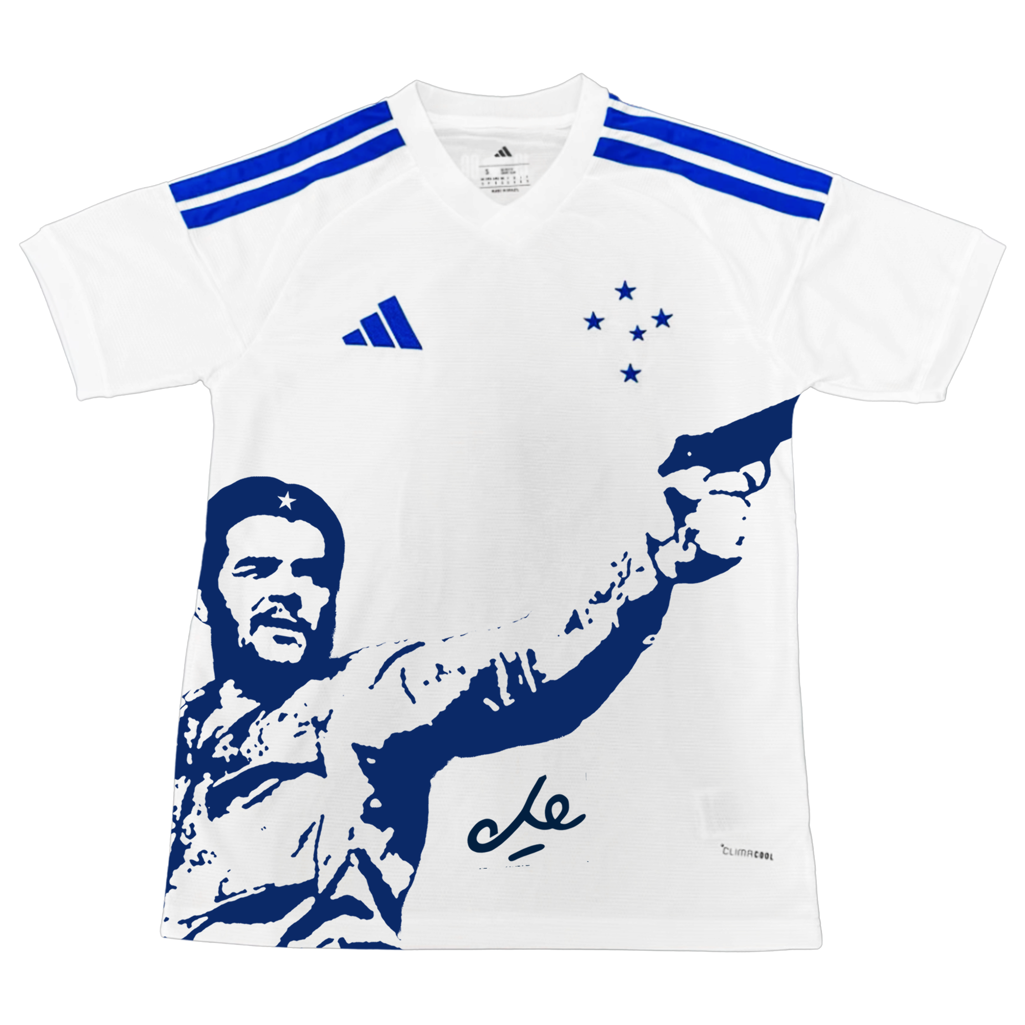 Camisa Cruzeiro branca 26/27 x Che Guevara