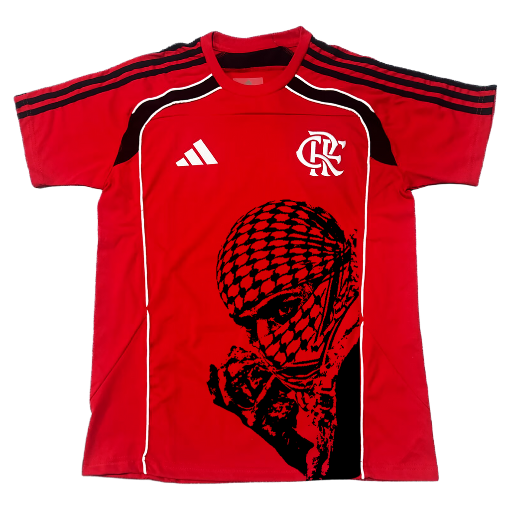 Camisa Flamengo vermelha x Palestina