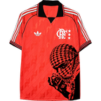 Camisa Flamengo vermelha Retro x Palestina