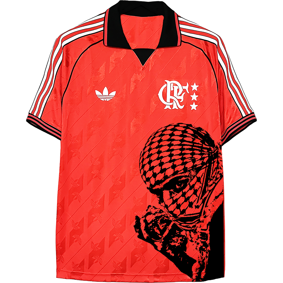 Camisa Flamengo vermelha Retro x Palestina