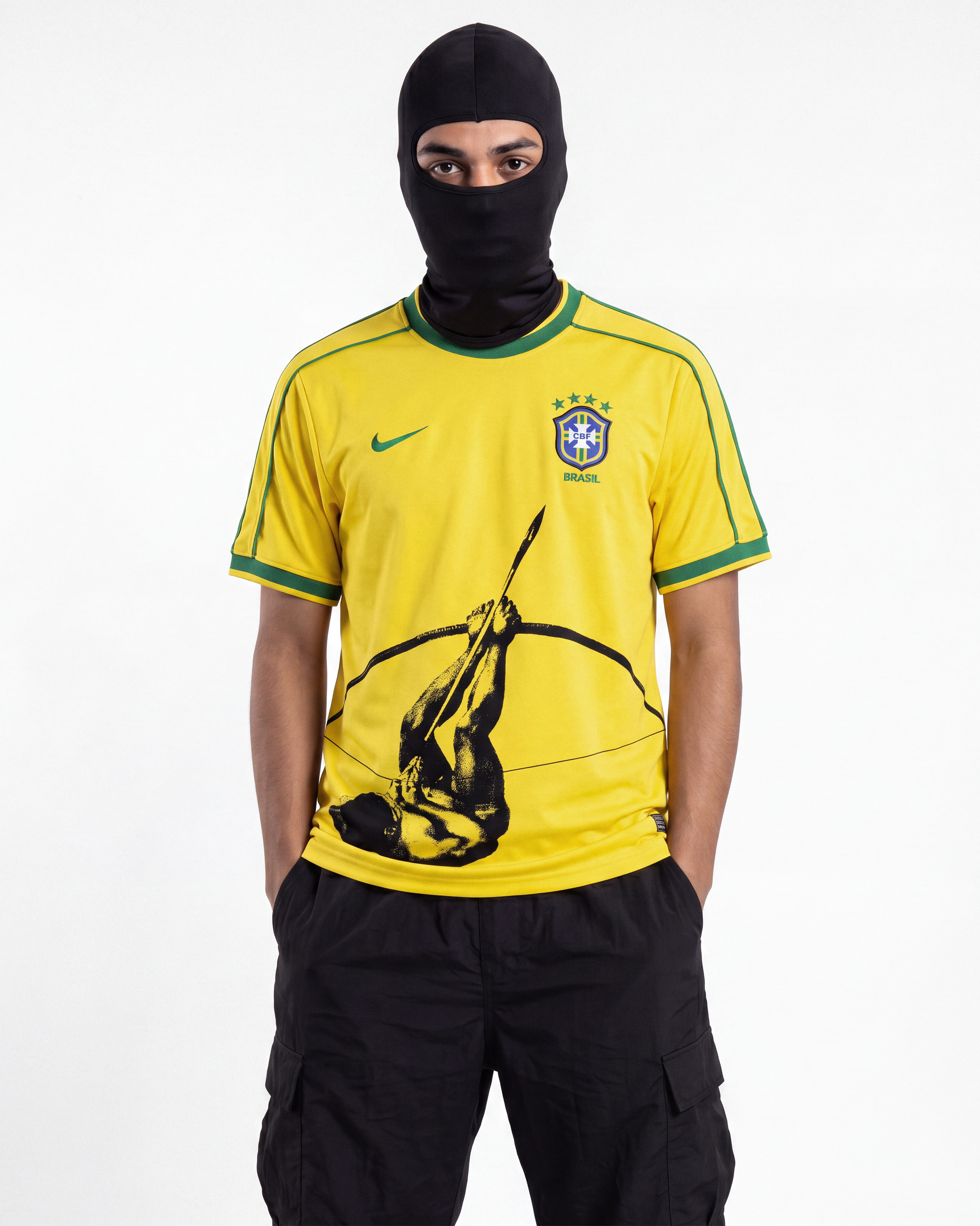 Camisa seleção brasileira 98 x Luta Indígena