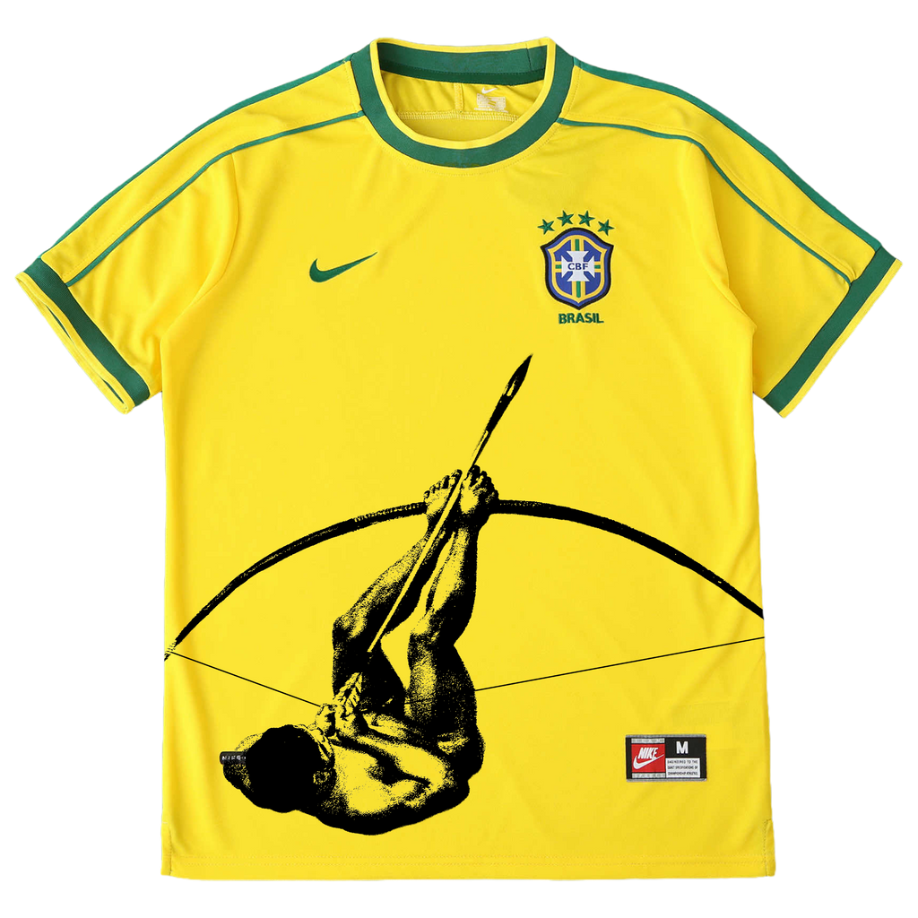 Camisa seleção brasileira 98 x Luta Indígena